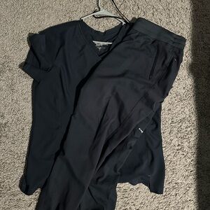 Greys Anatomy Scrub set Black Size XL
